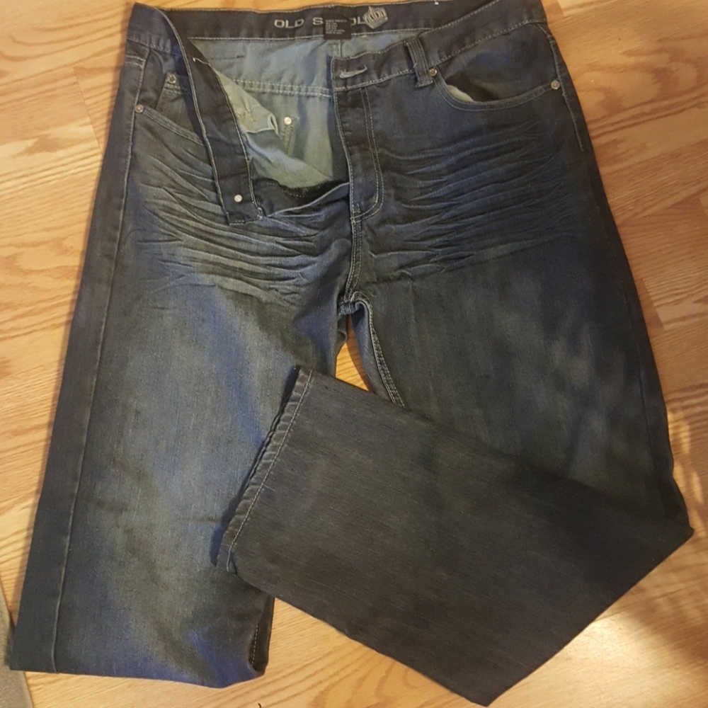Old skool mens denim jeans